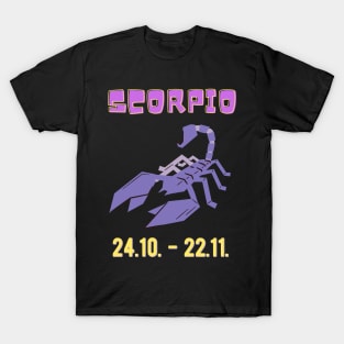 Scorpio Zodiac Astrology Birthday Astrologist T-Shirt